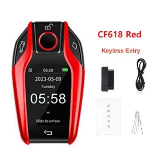 CF618 LCD Smart Key Black/Red/Blue/Silver